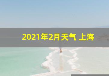 2021年2月天气 上海